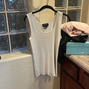 Beige sparkle tank